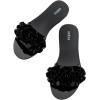 imageMelissa Babe Springtime Slides for Women  Feminine ampamp Trendy Jelly Slides with Flower Applique Dressy Summer Sandals for Women Adult Jellies Womens Jelly Shoes Slip On SandalsBlack