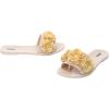 imageMelissa Babe Springtime Slides for Women  Feminine ampamp Trendy Jelly Slides with Flower Applique Dressy Summer Sandals for Women Adult Jellies Womens Jelly Shoes Slip On SandalsBeige