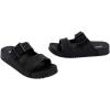 imageMelissa Cozy Connection Slide  Womens Fashion Sandals with Snakeskin Textural Pattern Adjustable Buckle  Lightweight EVA Lug Sole  Stylish and Comfortable SlidesBlack