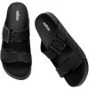 imageMelissa Cozy Connection Slide  Womens Fashion Sandals with Snakeskin Textural Pattern Adjustable Buckle  Lightweight EVA Lug Sole  Stylish and Comfortable SlidesBlack