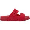 imageMelissa Cozy Connection Slide  Womens Fashion Sandals with Snakeskin Textural Pattern Adjustable Buckle  Lightweight EVA Lug Sole  Stylish and Comfortable SlidesRed