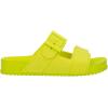imageMelissa Cozy Connection Slide  Womens Fashion Sandals with Snakeskin Textural Pattern Adjustable Buckle  Lightweight EVA Lug Sole  Stylish and Comfortable SlidesGreen