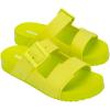 imageMelissa Cozy Connection Slide  Womens Fashion Sandals with Snakeskin Textural Pattern Adjustable Buckle  Lightweight EVA Lug Sole  Stylish and Comfortable SlidesGreen