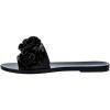 imageMelissa Babe Springtime Slides for Women  Feminine ampamp Trendy Jelly Slides with Flower Applique Dressy Summer Sandals for Women Adult Jellies Womens Jelly Shoes Slip On SandalsBlack