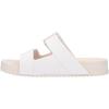 imageMelissa Cozy Connection Slide  Womens Fashion Sandals with Snakeskin Textural Pattern Adjustable Buckle  Lightweight EVA Lug Sole  Stylish and Comfortable SlidesBeigeWhite