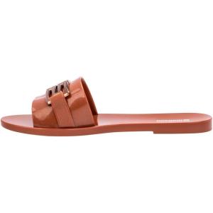 imageMelissa Babe M Chic Slide Sandals for Women  Stylish and Lightweight SlipOn with Comfortable Footbed Durable MelFlex PVC and Signature bubblegum ScentBrown