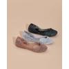 imageMelissa Campana Papel Flats for Women  Comfortable Stylish ampamp Flexible SlideOn ClosedToe Jelly Flat Shoes with Hollow Interwoven Cut Out DesignMetallic Rose