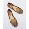 imageMelissa Campana Papel Flats for Women  Comfortable Stylish ampamp Flexible SlideOn ClosedToe Jelly Flat Shoes with Hollow Interwoven Cut Out DesignMetallic Gold