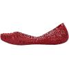 imageMelissa Campana Papel Flats for Women  Comfortable Stylish ampamp Flexible SlideOn ClosedToe Jelly Flat Shoes with Hollow Interwoven Cut Out DesignMetal Red