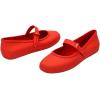 imageMelissa Soft Ballerina Collection  Seasonless Flats for Women  Classic Ballet Style with Adjustable Strap  LightasAir PVC Construction  Soft Foam Insole  Bubblegum ScentRed