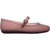 imageMelissa Soft Ballerina Collection  Seasonless Flats for Women  Classic Ballet Style with Adjustable Strap  LightasAir PVC Construction  Soft Foam Insole  Bubblegum ScentClear Brown