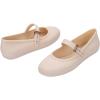 imageMelissa Soft Ballerina Collection  Seasonless Flats for Women  Classic Ballet Style with Adjustable Strap  LightasAir PVC Construction  Soft Foam Insole  Bubblegum ScentBeigeBeige