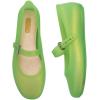 imageMelissa Soft Ballerina Collection  Seasonless Flats for Women  Classic Ballet Style with Adjustable Strap  LightasAir PVC Construction  Soft Foam Insole  Bubblegum ScentGreenBeige