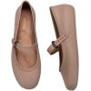 imageMelissa Soft Ballerina Collection  Seasonless Flats for Women  Classic Ballet Style with Adjustable Strap  LightasAir PVC Construction  Soft Foam Insole  Bubblegum ScentBeige