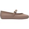 imageMelissa Soft Ballerina Collection  Seasonless Flats for Women  Classic Ballet Style with Adjustable Strap  LightasAir PVC Construction  Soft Foam Insole  Bubblegum ScentBeige