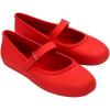 imageMelissa Soft Ballerina Collection  Seasonless Flats for Women  Classic Ballet Style with Adjustable Strap  LightasAir PVC Construction  Soft Foam Insole  Bubblegum ScentRed