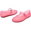 imageMelissa Soft Ballerina Collection  Seasonless Flats for Women  Classic Ballet Style with Adjustable Strap  LightasAir PVC Construction  Soft Foam Insole  Bubblegum ScentClear Pink