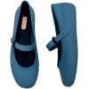 imageMelissa Soft Ballerina Collection  Seasonless Flats for Women  Classic Ballet Style with Adjustable Strap  LightasAir PVC Construction  Soft Foam Insole  Bubblegum ScentBlue