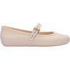 imageMelissa Soft Ballerina Collection  Seasonless Flats for Women  Classic Ballet Style with Adjustable Strap  LightasAir PVC Construction  Soft Foam Insole  Bubblegum ScentBeigeBeige