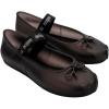 imageMelissa Sophie Jelly Flats for Women  Ballet Flats for Women Bow Applique ampamp Strap Slipon ClosedToe Womens Jelly ShoesPearly Black