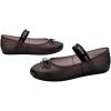 imageMelissa Sophie Jelly Flats for Women  Ballet Flats for Women Bow Applique ampamp Strap Slipon ClosedToe Womens Jelly ShoesPearly Black