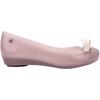 imageMelissa Ultragirl Bow II Flat  Versatile SlipOn Design  Stylish Flats for Women  Sweet Bow Detail  Comfy Fit  PVC ampamp Metal Upper  Laminated Insole  Bubblegum Scent  Dressy FlatsBeige