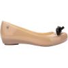 imageMelissa Ultragirl Bow II Flat  Versatile SlipOn Design  Stylish Flats for Women  Sweet Bow Detail  Comfy Fit  PVC ampamp Metal Upper  Laminated Insole  Bubblegum Scent  Dressy FlatsBeigeBlack