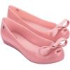 imageMelissa Ultragirl Bow II Flat  Versatile SlipOn Design  Stylish Flats for Women  Sweet Bow Detail  Comfy Fit  PVC ampamp Metal Upper  Laminated Insole  Bubblegum Scent  Dressy FlatsPink