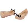 imageMelissa Ultragirl Bow II Flat  Versatile SlipOn Design  Stylish Flats for Women  Sweet Bow Detail  Comfy Fit  PVC ampamp Metal Upper  Laminated Insole  Bubblegum Scent  Dressy FlatsBeigeBlack