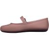 imageMelissa Soft Ballerina Collection  Seasonless Flats for Women  Classic Ballet Style with Adjustable Strap  LightasAir PVC Construction  Soft Foam Insole  Bubblegum ScentClear Brown