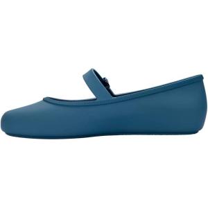 imageMelissa Soft Ballerina Collection  Seasonless Flats for Women  Classic Ballet Style with Adjustable Strap  LightasAir PVC Construction  Soft Foam Insole  Bubblegum ScentBlue