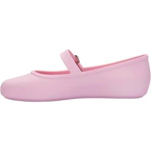 imageMelissa Soft Ballerina Collection  Seasonless Flats for Women  Classic Ballet Style with Adjustable Strap  LightasAir PVC Construction  Soft Foam Insole  Bubblegum ScentPink