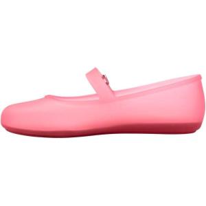 imageMelissa Soft Ballerina Collection  Seasonless Flats for Women  Classic Ballet Style with Adjustable Strap  LightasAir PVC Construction  Soft Foam Insole  Bubblegum ScentClear Pink
