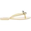 imageMelissa Harmonic Eclipse Womens Fashion Sandals  Dressy Flip Flops with Metallic Bow  Lightweight PVC Flexible Design  Summer Sandals for Women Flat ampamp FlexibleBeige