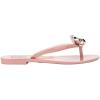 imageMelissa Harmonic Eclipse Womens Fashion Sandals  Dressy Flip Flops with Metallic Bow  Lightweight PVC Flexible Design  Summer Sandals for Women Flat ampamp FlexiblePink