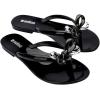 imageMelissa Harmonic Eclipse Womens Fashion Sandals  Dressy Flip Flops with Metallic Bow  Lightweight PVC Flexible Design  Summer Sandals for Women Flat ampamp FlexibleBlack