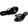 imageMelissa Harmonic Eclipse Womens Fashion Sandals  Dressy Flip Flops with Metallic Bow  Lightweight PVC Flexible Design  Summer Sandals for Women Flat ampamp FlexibleBlack