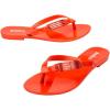 imageMelissa Harmonic M Chic FlipFlops  Metallic Detail  Elegant Melflex Design  Comfortable Thong Sandals for Women  Summer Sandals for FashionForward StyleRed