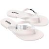 imageMelissa Harmonic M Chic FlipFlops  Metallic Detail  Elegant Melflex Design  Comfortable Thong Sandals for Women  Summer Sandals for FashionForward StyleWhite
