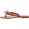 imageMelissa Harmonic Eclipse Womens Fashion Sandals  Dressy Flip Flops with Metallic Bow  Lightweight PVC Flexible Design  Summer Sandals for Women Flat ampamp FlexibleBrown