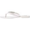 imageMelissa Harmonic M Chic FlipFlops  Metallic Detail  Elegant Melflex Design  Comfortable Thong Sandals for Women  Summer Sandals for FashionForward StyleWhite
