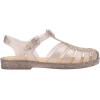 image:imageMelissa Possession Jelly Sandals for Women  The Original Jelly Shoes Fishermans Sandals with Adjustable Strap and Side BuckleBeige Silver Glitter