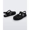 image:imageMelissa Possession Jelly Sandals for Women  The Original Jelly Shoes Fishermans Sandals with Adjustable Strap and Side BuckleBlack Flocked