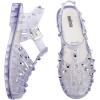 image:imageMelissa Possession Jelly Sandals for Women  The Original Jelly Shoes Fishermans Sandals with Adjustable Strap and Side BuckleClearSilver