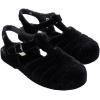 image:imageMelissa Possession Jelly Sandals for Women  The Original Jelly Shoes Fishermans Sandals with Adjustable Strap and Side BuckleFlocked Black