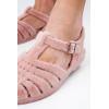 image:imageMelissa Possession Jelly Sandals for Women  The Original Jelly Shoes Fishermans Sandals with Adjustable Strap and Side BuckleFlocked Pink