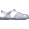 image:imageMelissa Possession Jelly Sandals for Women  The Original Jelly Shoes Fishermans Sandals with Adjustable Strap and Side BuckleGlitter Clear Silver