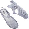 image:imageMelissa Possession Jelly Sandals for Women  The Original Jelly Shoes Fishermans Sandals with Adjustable Strap and Side BuckleGlitter Clear Silver