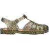 image:imageMelissa Possession Jelly Sandals for Women  The Original Jelly Shoes Fishermans Sandals with Adjustable Strap and Side BuckleGlitter ClearBeige
