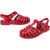 image:imageMelissa Possession Jelly Sandals for Women  The Original Jelly Shoes Fishermans Sandals with Adjustable Strap and Side BuckleStuds  Red